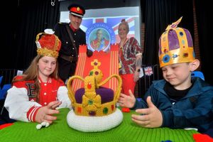 Tipton at Joseph Turner Primary School Party. 