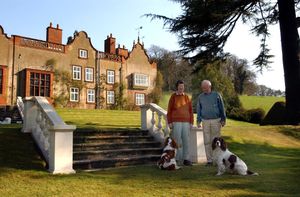 Carolyn and John Phillips pictured outside the Wodehouse in 2003