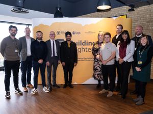 Wolves Foundation staff and guests gather at Molineux for the launch of Building Brighter Futures.