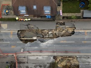 Supporting image for story: Properties around sinkhole may still be at risk, local councillor says