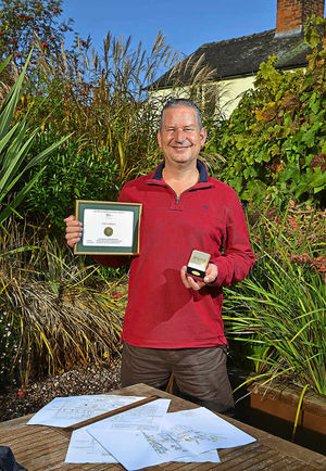 Richard Lucas, of Ellesmere, with awards