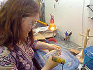 Supporting image for story: Art on doorstep as glass talent bottled