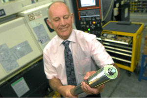 Managing director Rod Corbett with a Rotabolt