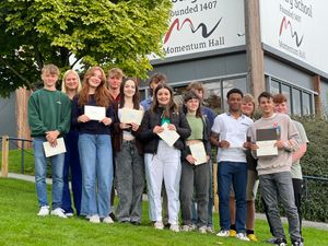 A-level results day at Oswestry School