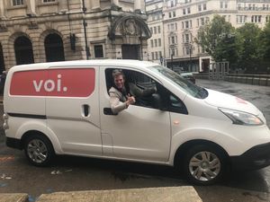 A Voi van at the launch