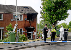 Scene of the fatal house fire in Dunstall Hill
