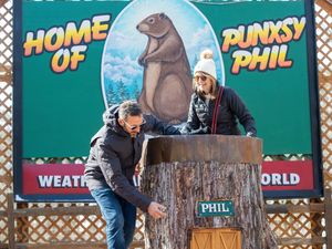 Supporting image for story: Punxsutawney Phil prepares to make Groundhog Day prediction