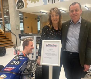 Prior to the memorial lecture the car Anthony designed as Technical director  UBR was on display along with the awards it won.
