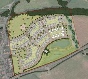 A layout of what the development could look like.