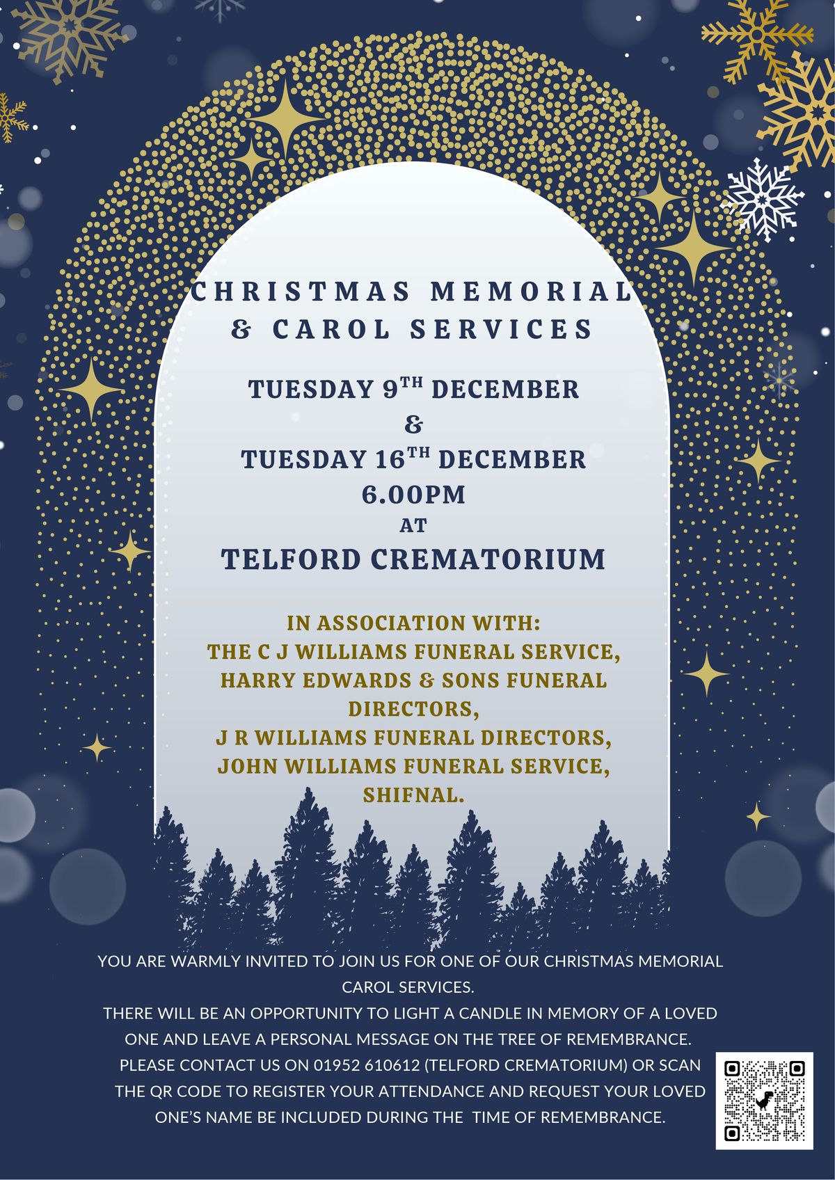 A time to remember: Telford Crematorium hosts Christmas Memorial & Carol Services