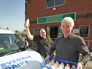 Supporting image for story: Back to the future as Shropshire milkmen overwhelmed with orders