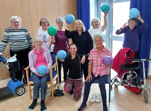 Supporting image for story: Shrewsbury MS group enjoy exercise classes