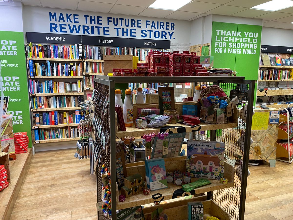 Oxfam Books & Music Lichfield reopens with sustainable new look after exciting refurbishment