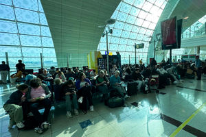 Dubai International Airport in Dubai. (Photo by -/AFP via Getty Images)