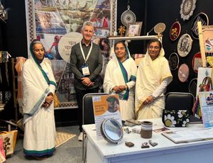 Supporting image for story: Shropshire businessman finds 'strangest' recycled art during fact-finding mission to India
