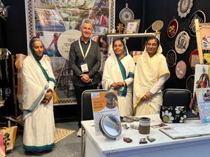 Supporting image for story: Shropshire businessman finds 'strangest' recycled art during fact-finding mission to India