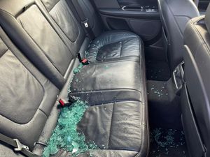 A damaged car at ASK Motors