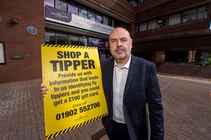 Councillor Craig Collingswood, cabinet member for environment and climate change, promotes the Shop a Tipper campaign to help combat fly tipping in the city.
