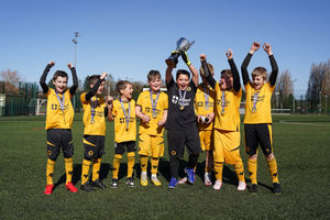 Celebration time for Wolves Disability Under-12s.