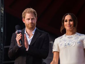 Supporting image for story: Harry and Meghan call for vaccine equity in New York speech
