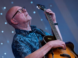 Ben Crosland on bass with his group Threeway