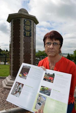 The option of putting nameplates in the gardens is still in the latest catalogue