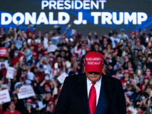 Supporting image for story: Peter Rhodes on Trump's appeal, demos in stadiums and statues designed to be dunked