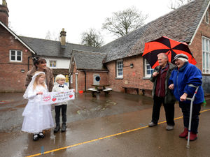 Supporting image for story: A diamond couple return to the school where they first met for an anniversary surprise