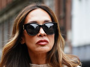 Myleene Klass wearing sunglasses