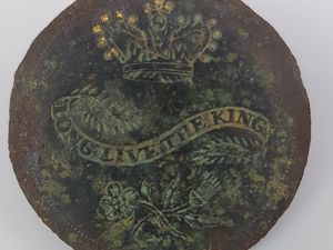 Supporting image for story: Rare King George III button dug up in Shropshire going to auction 