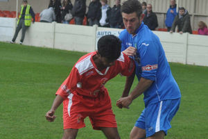 Shahriq Ajmal on the ball for Chasetown.