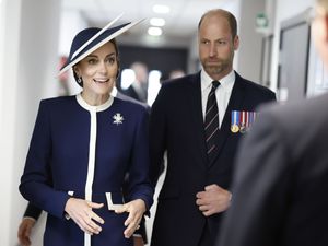 Supporting image for story: Kate names Royal Navy warship as William says it ‘screams UK power’
