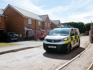 Supporting image for story: Safety cordon as another suspected unexploded bomb found at Shrewsbury housing site