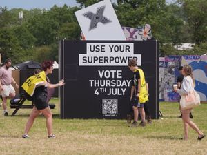 Supporting image for story: Just Vote: Glastonbury ‘politically charged’ in week before General Election