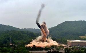 Ironbridge Power Station, Chimney demolition..