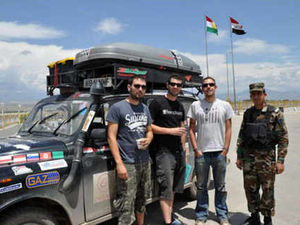 Supporting image for story: Taxi heroes travel the world to raise money