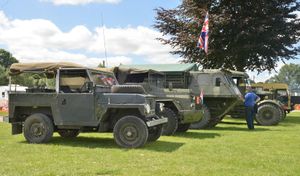 Some of the army vehicles on display