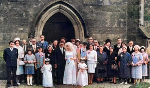 The scene at Little Drayton Church, Market Drayton, March 5, 1966.