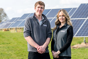 CES managing director Joe Collison and operations manager, Heidi Vaughan