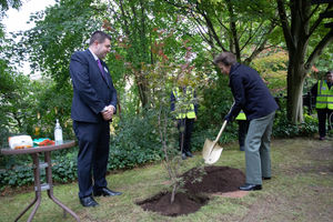 The Princess Royal during her visit to Telford