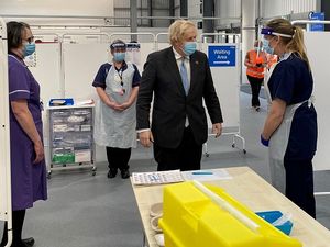 Supporting image for story: Boris Johnson visits Staffordshire vaccination centre