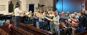 Cantiones Choir in rehearsal
