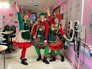 Supporting image for story: Santa's elves visit youngsters on Walsall hospital's children's ward 