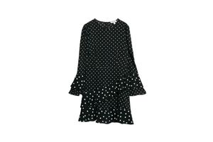 Spot Polka dot Print Ruffle Mini Skater Dress £45