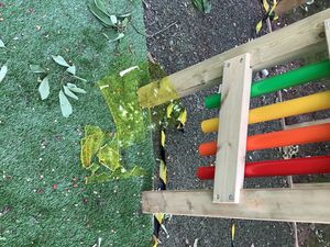 Damage caused by vandals at Green Park School