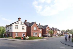 A CGI of the new Elan homes launching at Sandbourne Gardens this Friday