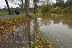 Flooding in the Quarry, Shrewsbury
