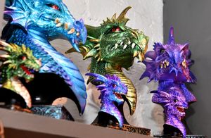 Dragon statues available at Wenlock Witch. Photo: Tim Thursfield 