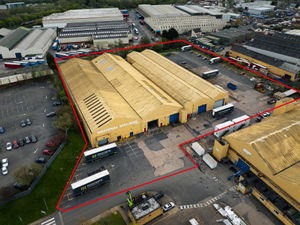 Supporting image for story: Wolverhampton warehouse with 1.3-acre yard and cranes marketed for sale