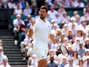 Supporting image for story: Dan Evans swept aside as Novak Djokovic reaches 99 not out at Wimbledon